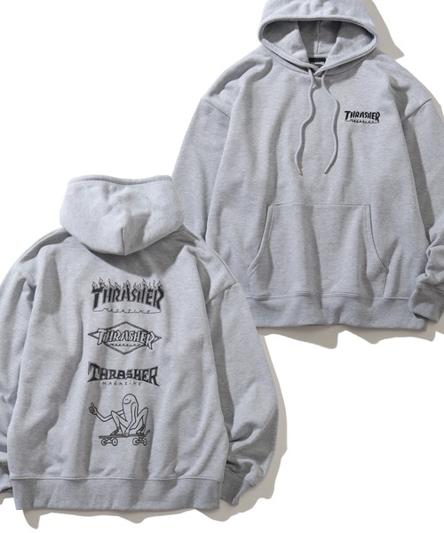 THRASHER パーカー 「THRASHER/スラッシャー」裏毛 アートワーク