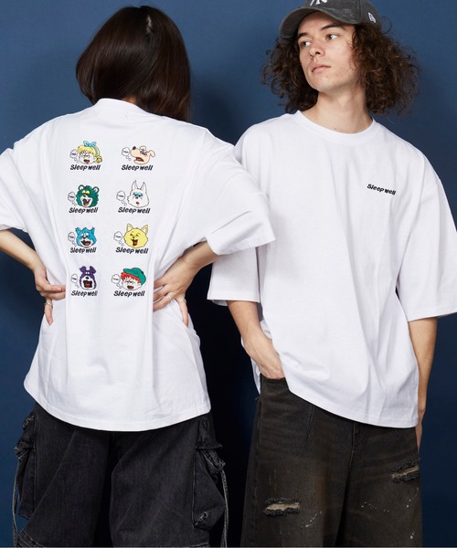 unrelaxing tシャツ オーバーサイズ 刺繍 Tシャツ 綿100