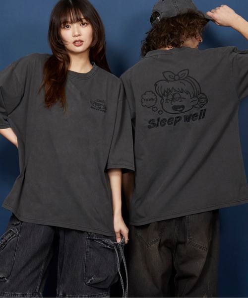 unrelaxing tシャツ オーバーサイズ 刺繍 Tシャツ 綿100