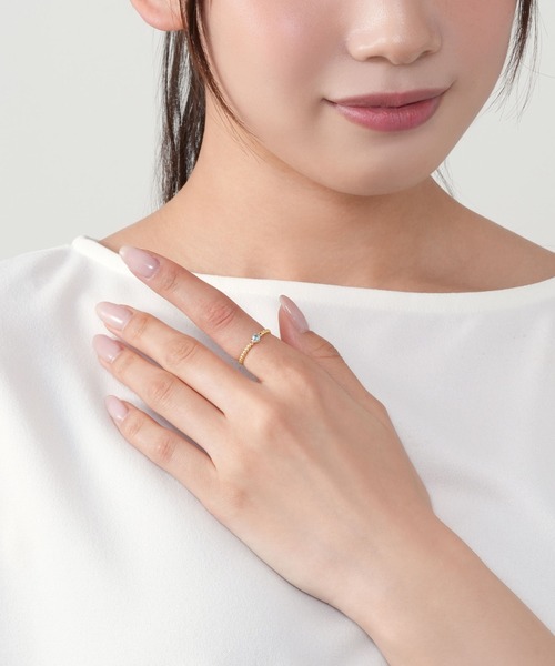 美品☆k10YG VENDOME AOYAMAヴァンドーム青山 リング 指輪 S