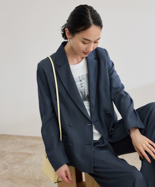 新品・未使用　ROPÉ ダブルブレストジレベスト【セットアップ対応】 ROPÉ(ロペ) / ダブルブレストジレベスト（ラメ/無地