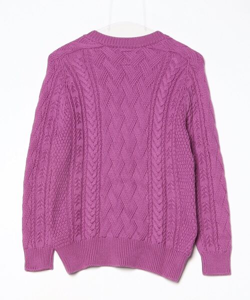 BATONER（バトナー） Vネックニット FREE パープル レディース