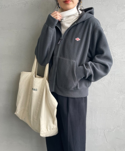 ダントン　パーカー　サイズ38 Danton（ダントン） ジップアップパーカー 38 グレー レディース