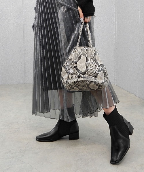 「minia」 ショートブーツ S ブラック レディース_画像3