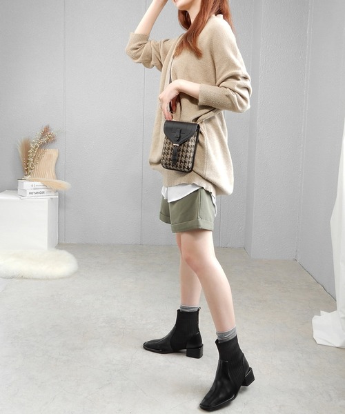 「minia」 ショートブーツ S ブラック レディース_画像4