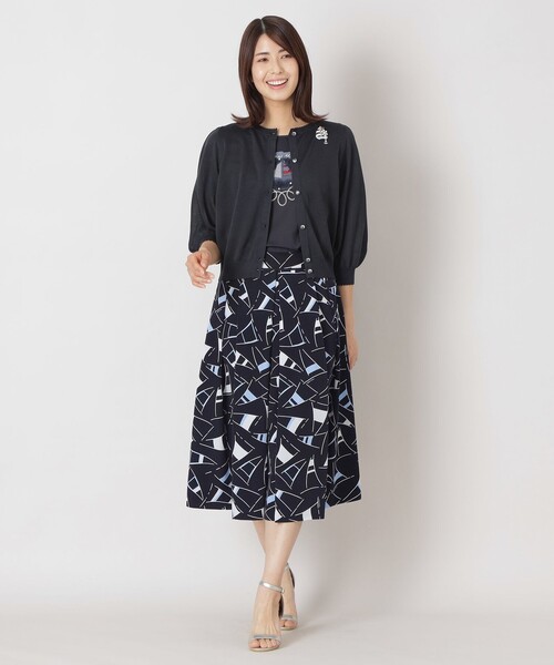 TO BE CHIC カーディガン シアー ニットカーディガン レディース