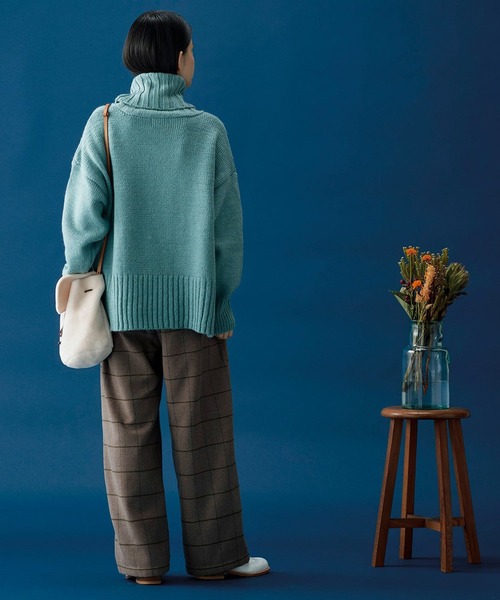 「Sunny clouds」 タートルネックニット M ブラック レディース_画像3