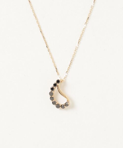 VENDOME AOYAMA ネックレス K18YG ブラックダイヤモンド レディース 