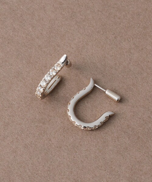 ete bijoux（エテ ビジュー） ピアス 「トーン」 ビジュー ウェーブ