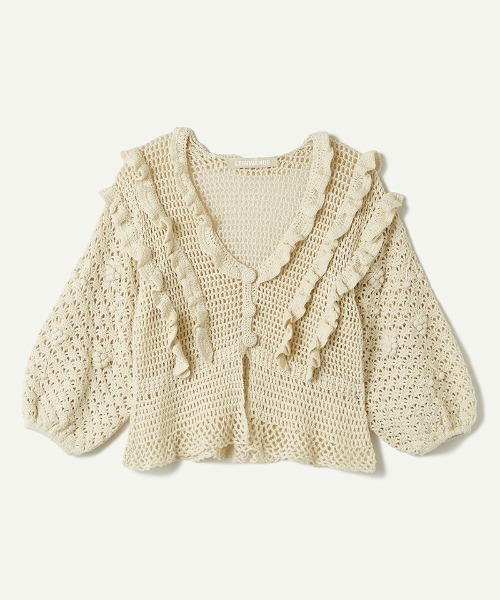 LEINWANDE長袖トップス leinwande 「leinwande」 長袖ニット ONE SIZE ホワイト