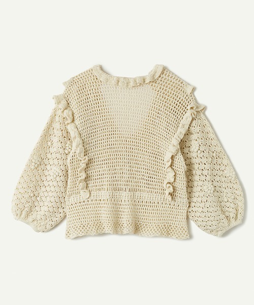 leinwande 「leinwande」 長袖ニット ONE SIZE ホワイト