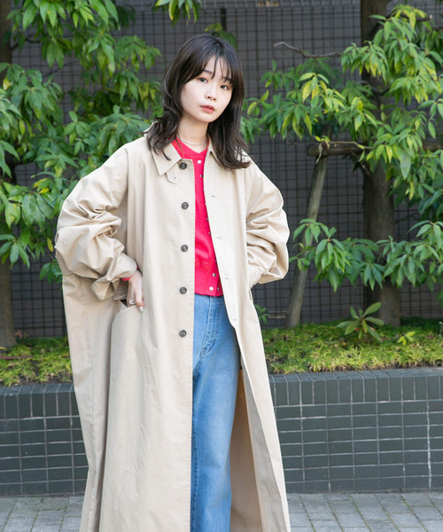 KBF（ケービーエフ） ステンカラーコート ONE ブルー系その他