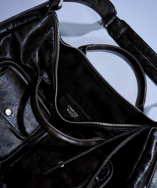 Camphor wood ショルダーバッグ faux leather multi pocket