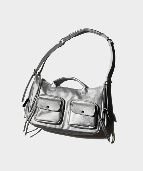 Camphor wood ショルダーバッグ faux leather multi pocket shoulder