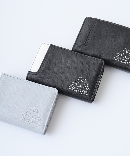 Kappa 財布 kappa 配色ポケットラウンドファスナー深財布 メンズ