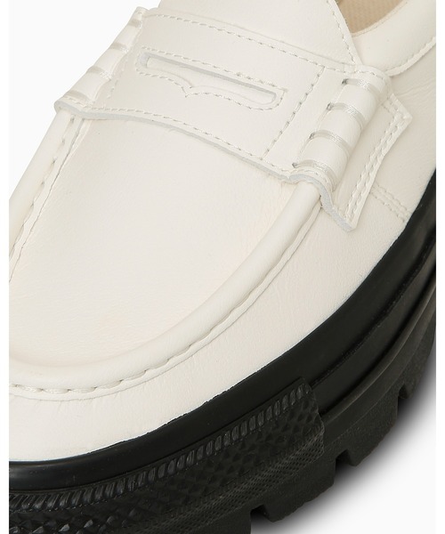 CONVERSE ローファー ホワイト/ブラック CONVERSE 「CONVERSE」 ローファー 8.5 ホワイト×ブラック