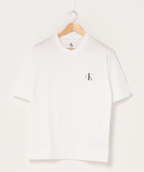 「Calvin Klein」 半袖Tシャツ M ホワイト メンズ