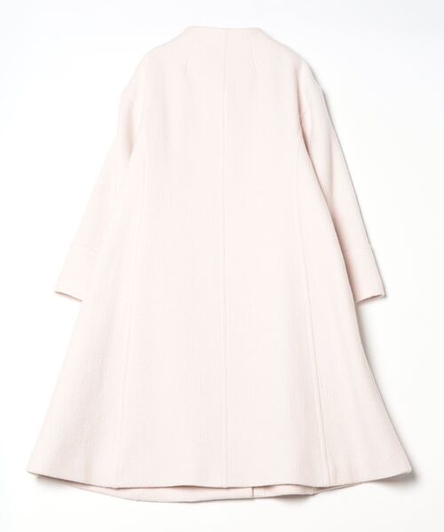 「EMMEL REFINES」 ノーカラーコート M ライトピンク レディース_画像2