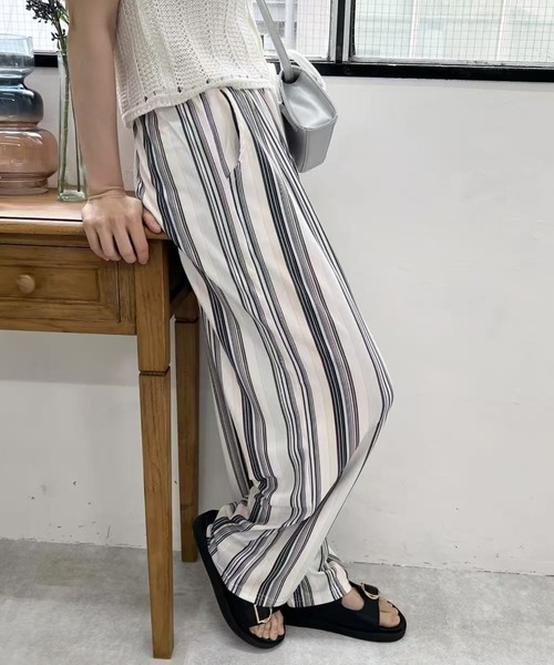 HeR IN ストライプパンツ 太ストライプパンツストレートパンツ（ista-ire）の商品詳細