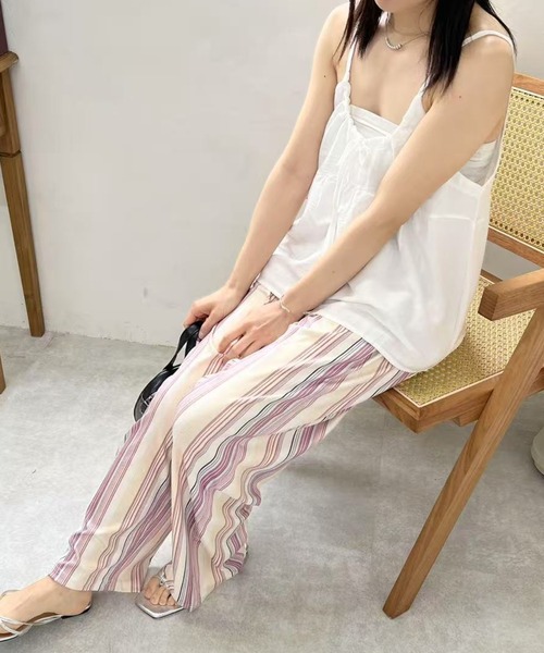 パンツ ストライプワイドパンツ レディース : ZOZOTOWN Yahoo!店