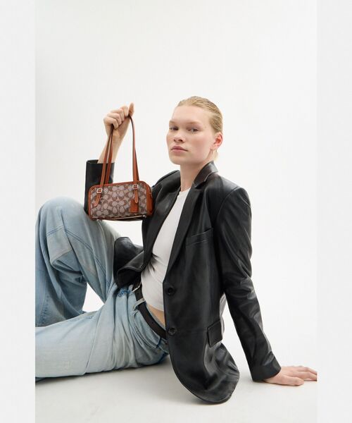 クリスタル付 COACH スウィンガー 20・シグネチャー ジャカード org.jpg