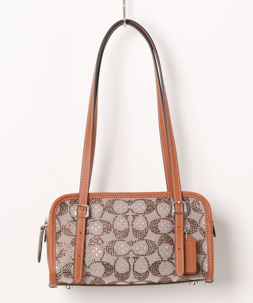 美品　COACH コーチ　ワンショルダー　バッグ　シグネチャ　220 COACH ショルダーバッグ バッグ スウィング ジップ 20