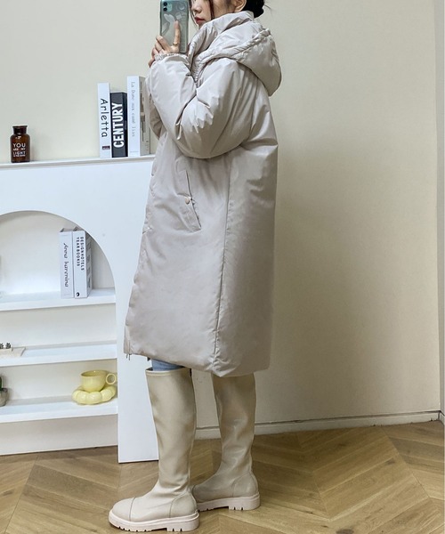 「MAISON DE THERESE」 コート L アイボリー レディース_画像9