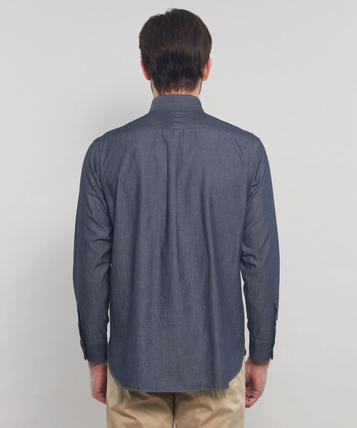 MACKINTOSH LONDON シャツ ノンツイストコットンデニムボタン