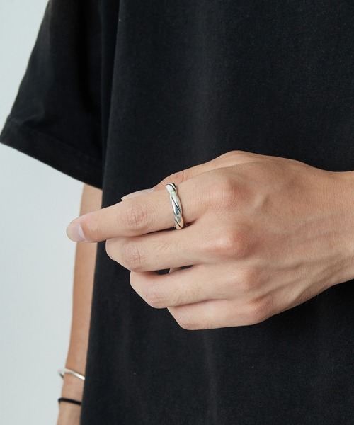 Xolo Jewelryショロ　Hリング金19号メキシカンジュエリーハンドメイド XOLO 指輪 リング JEWELRY / H Ring メンズ レディース