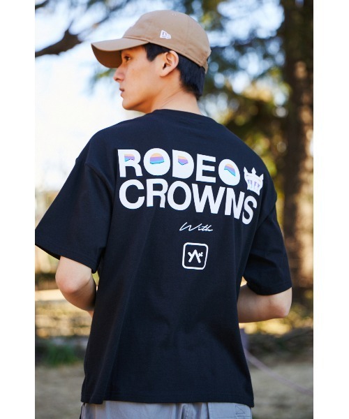 「RODEO CROWNS WIDE BOWL」 半袖Tシャツ MEDIUM ブラック レディース