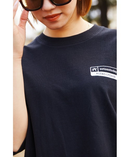「RODEO CROWNS WIDE BOWL」 半袖Tシャツ MEDIUM ブラック レディース