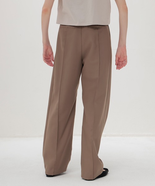 スラックス パンツ suiting 2tuck trousers(スーチングツータックトラウザーズ) レディース_4