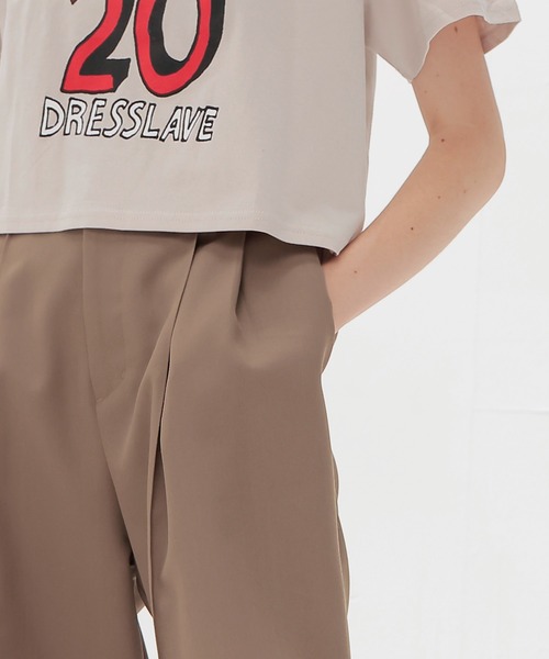 スラックス パンツ suiting 2tuck trousers(スーチングツータックトラウザーズ) レディース_6