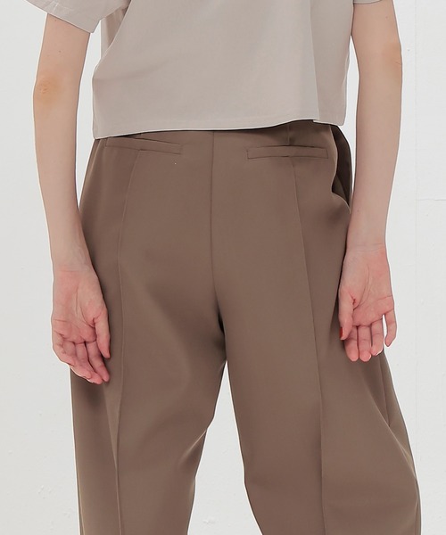 スラックス パンツ suiting 2tuck trousers(スーチングツータックトラウザーズ) レディース_7