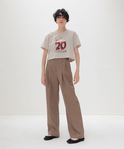 スラックス パンツ suiting 2tuck trousers(スーチングツータックトラウザーズ) レディース_8