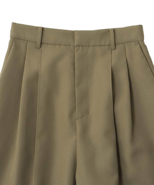 スラックス パンツ suiting 2tuck trousers(スーチングツータックトラウザーズ) レディース_17