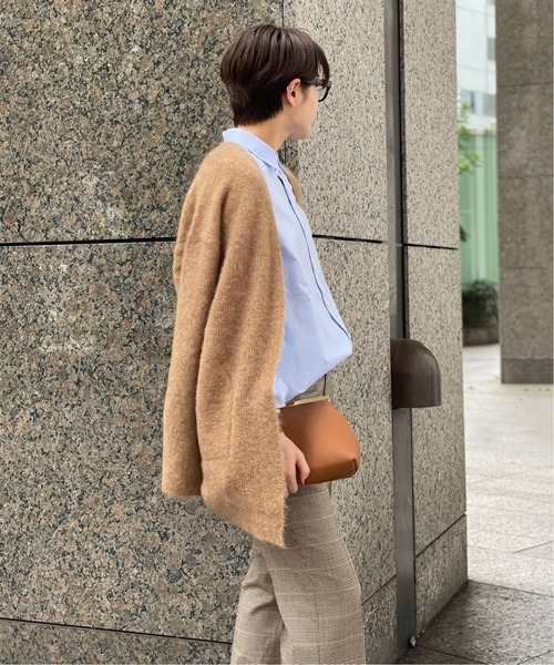 AP STUDIO【タグ付未使用】ワイドニットカーディガン21AW キャメル AP STUDIO - AP STUDIO【タグ付未使用】ワイドニットカーディガン21AW