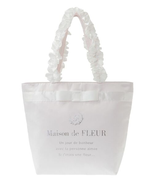 【即購入可】Maison de FLEUR トートバッグ Maison de FLEUR トートバッグ フラワーガーデンプリント2Way