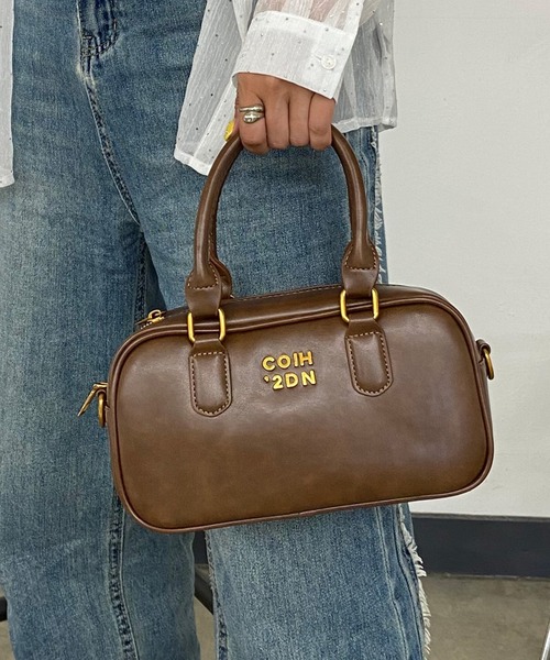rire ボストンバッグ 2WAYロゴミニボストンバッグ レディース