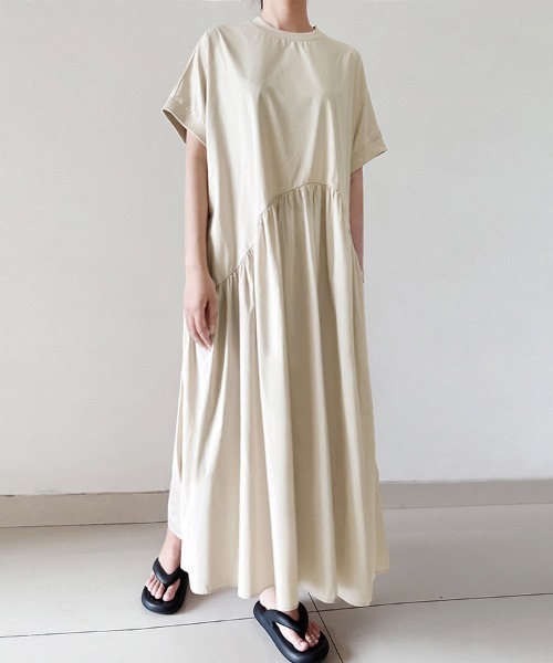 ワンピース Aラインシンプルロングワンピース : ZOZOTOWN Yahoo!店