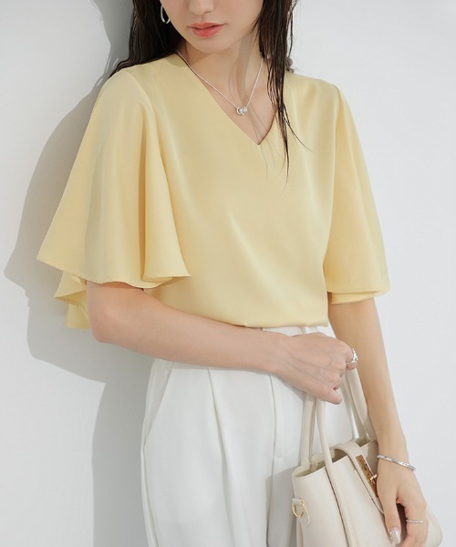 「COCOMOMO」 半袖ブラウス M ダークグリーン レディース_画像8