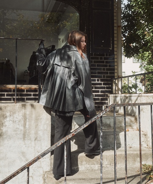 Casper John（キャスパージョン） トレンチコート コート Back pleats