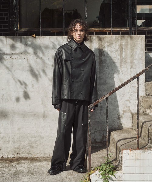 Casper John（キャスパージョン） トレンチコート コート Back pleats