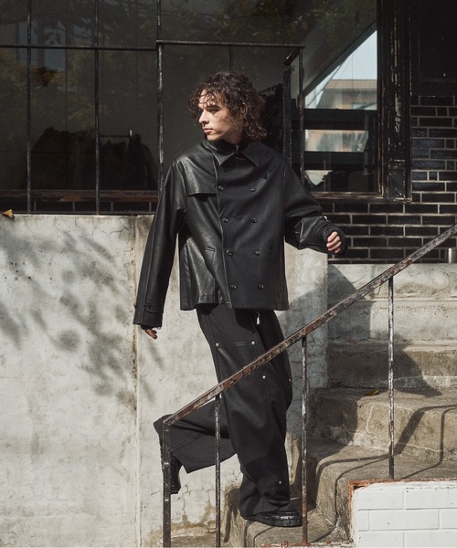 Casper John（キャスパージョン） トレンチコート コート Back pleats