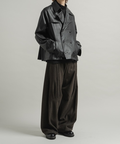 Casper John（キャスパージョン） トレンチコート コート Back pleats