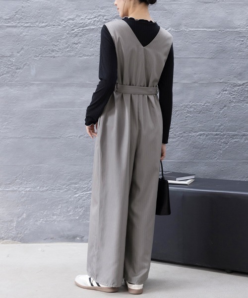 サロペット・オーバーオール・オールインワン MEER. V NECK JUMPSUIT allureville（アルアバイル） サロペット オーバーオール Vネック