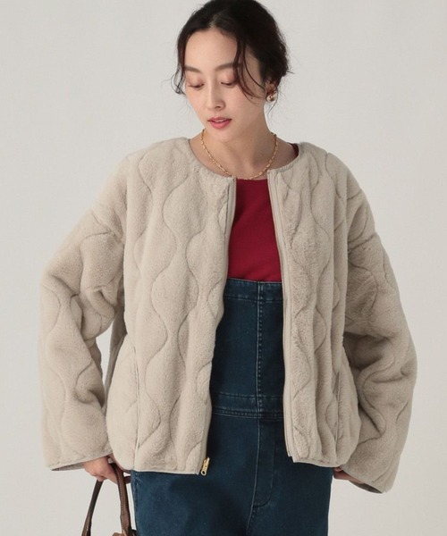 Elura（エルーラ） ジャケット ノーカラージャケット リバーシブル