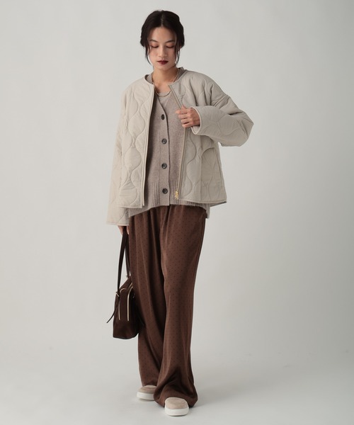 Elura（エルーラ） ジャケット ノーカラージャケット リバーシブル