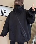 マウンテンパーカー ウインドブレーカー 斜めジ...の詳細画像3