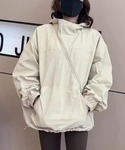 マウンテンパーカー ウインドブレーカー 斜めジ...の詳細画像4